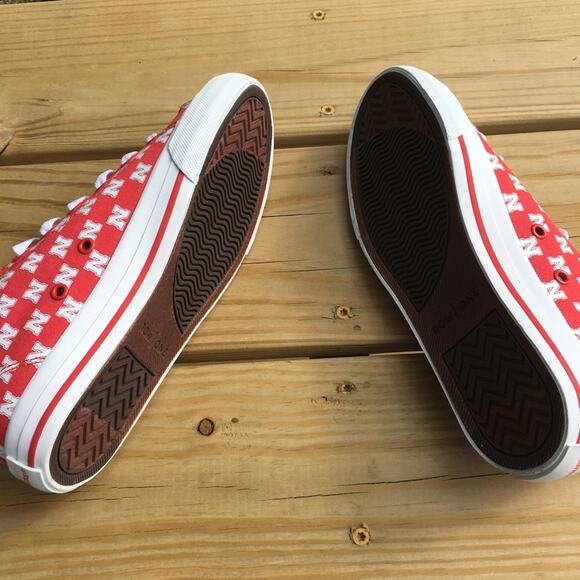 Row One Nebraska Cornhuskers Sneakers Red White 6 - Picture 12 of 16